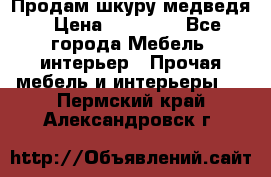 Продам шкуру медведя › Цена ­ 35 000 - Все города Мебель, интерьер » Прочая мебель и интерьеры   . Пермский край,Александровск г.